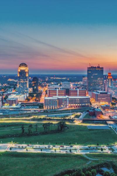 Winston Salem at Sunrise