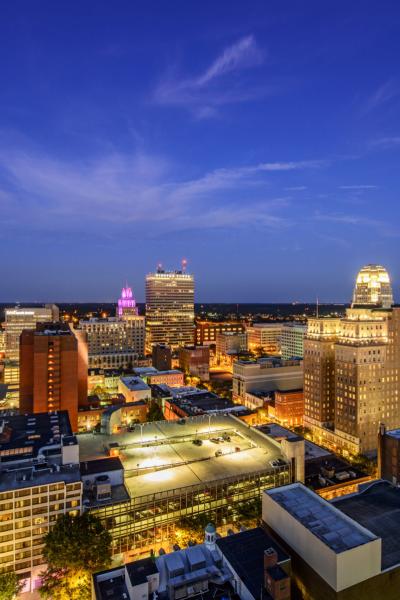 Downtown Nightime Skyline